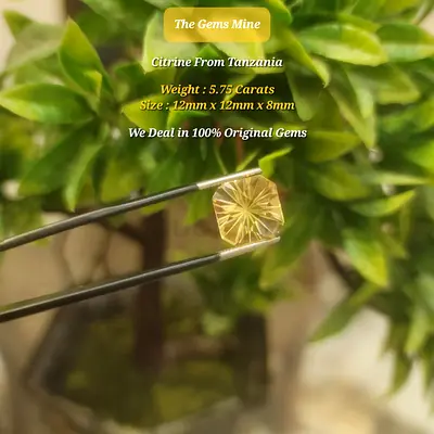 Yellow Citrine Gemstone Tanzania