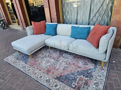 Excellent Condition CrateBarral wells L shape sectional sofa