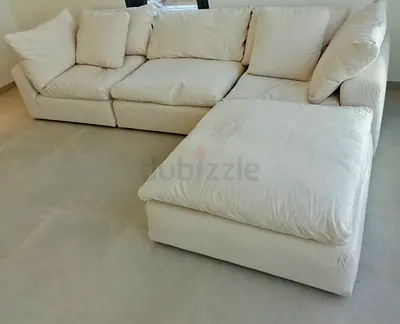 Like new condition marina home luscious sofa with footstool