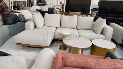 West elm Newport lshape sofa feather filled
