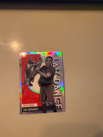 Topps Chrome Last Dance Xavi Hernandez 2014-15 Season Collectible Trading Card