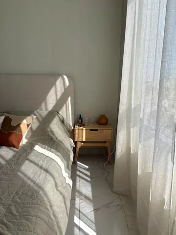 King-size bed with two bedside tables