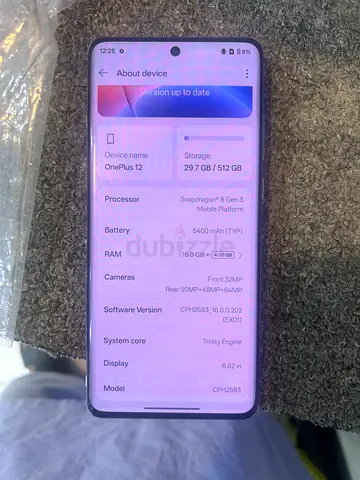 Oneplus 12 16GB ram 512GB back broken