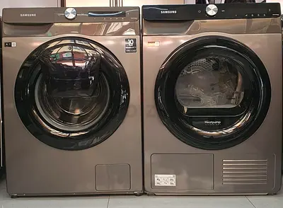 Samsung latest model 9 kg door in door machine with 9 kg heatpump dryer separate set type