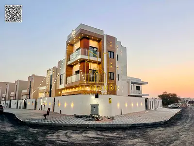 Corner villa in Al Helio 2 area, featuring 5 master bedrooms, fully furnished.
