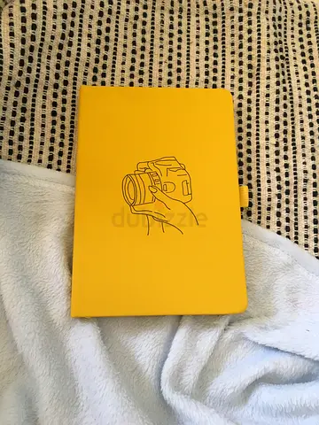 Yellow Camera Sketch Notebook - A5 Hard Cover