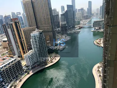 دبي مارينا بغرفتي نوم | جام مارينا ريزيدنس | إطلالات على المارينا والمدينة | دخول المسبح والنادي الرياضي