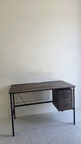 Wooden Study/Computer Desk with Drawers — Good Condition
