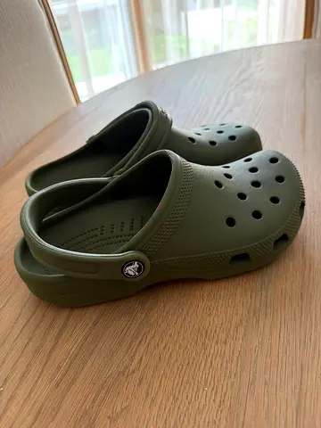 Olive Green Classic Clog Sandals (Like Crocs) - Unisex