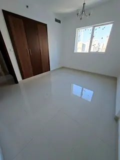 For rent in Sharjah, Al Majaz 3. Two bedrooms and a living room, spacious, excellent location, close