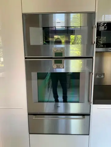 Gaggenau latest model built-in electric oven microwave and warming drawer 75cm