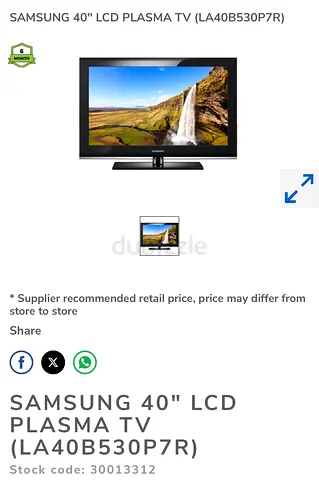 Samsung 40incb tv