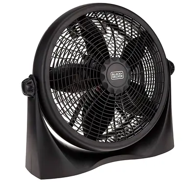 Black  Decker High-Velocity Floor/Desk Fan - Good Working Condition