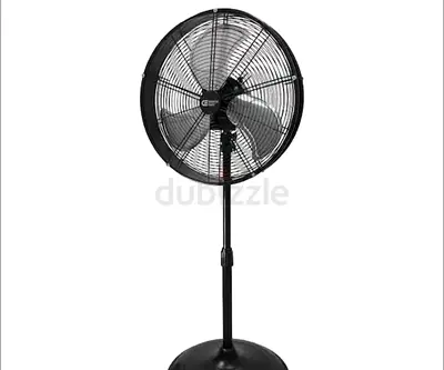 Black Adjustable Pedestal Fan - Good Working Condition