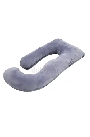 Full-body C-shaped Pregnancy/Support Pillow - Grey