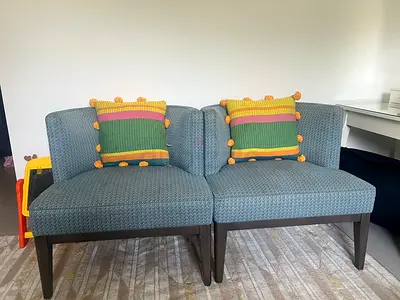Pair of Upholstered Accent Chairs - Good Condition