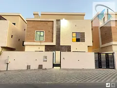 For annual rent in Ajman: a luxurious villa with 5 master bedrooms, a large majlis, a living room, a