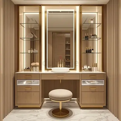 Luxury Dressing Table Vanity Unit Custom Modern Design
