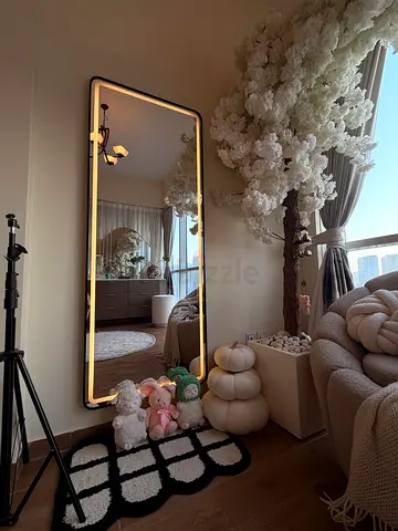 LED Full Length Mirror – Warm Light – Standing Mirror