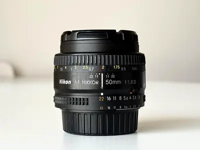 Nikon AF Nikkor 50mm f/1.8D prime lens - Good condition