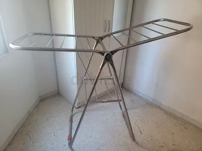 Foldable Stainless Steel Drying Rack — Used, Good Condition