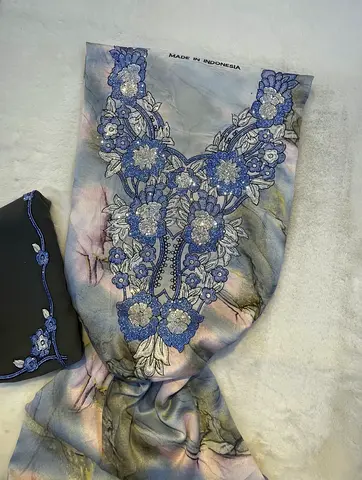 Unstitched Mukhawar Indonesian silk
