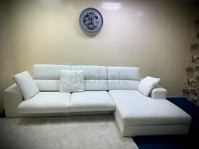 Same like new condition marina home lshape sofa