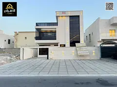 Luxury villa including water and electricity connections in one of the best areas of Ajman, in the A