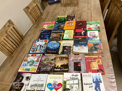 Mixed Arabic and English Books Collection – Fiction, Nonfiction, Children’s titles (40+)