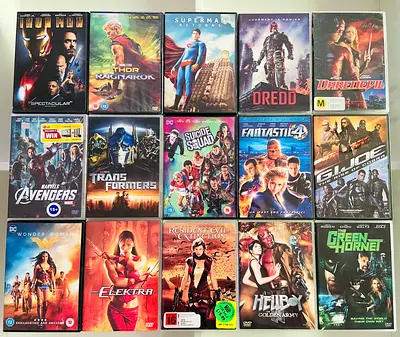 15 Superhero Movie DVD’s