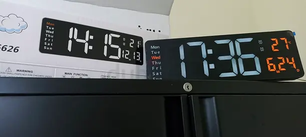 Huge Digital Alarm with remote 75dhs - 40x13cm size