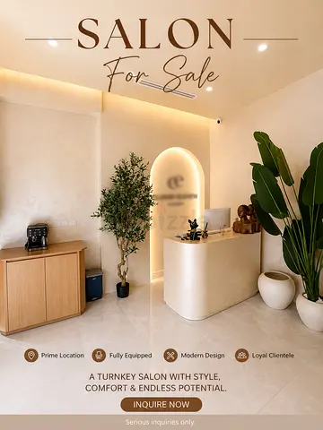 Beauty salon for sale