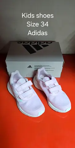 Light pink Adidas kids sneakers, size EU 34 (velcro)