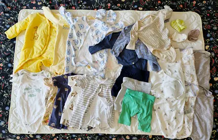 Bundle of Baby Clothes and Onesies - Newborn to 3M, Mixed Lot