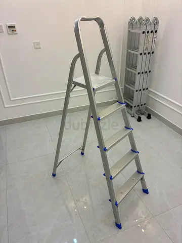 Aluminium Folding Step Ladder - 6 Steps, Lightweight  Stable