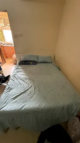 Bed with mattress