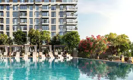 Golf View 1BR | Golf Point Tower 1 | Pool &amp; Park Amenities