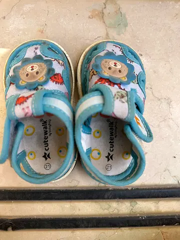 3 Pair baby sandals with- Used as per age . Selling for 15 Each