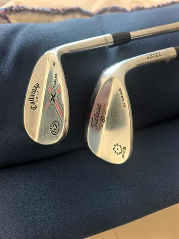 Pair of Golf Wedges - Callaway X Tour 52 degree and Titleist Vokey 56 degree (used)