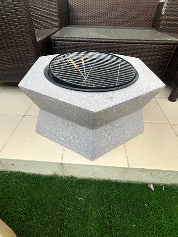 Portable Hexagonal Charcoal Grill / Fire Pit