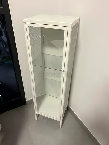 White Glass Display Cabinet / Curio Cabinet - never used