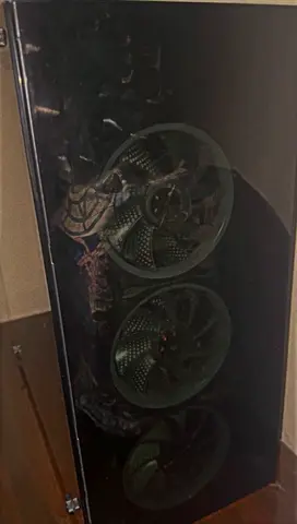 Gaming PC Case with Triple Front Fans (Glass Side Panel) - Used