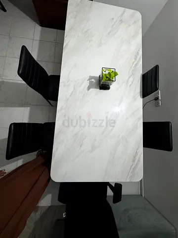 Marble top dining table