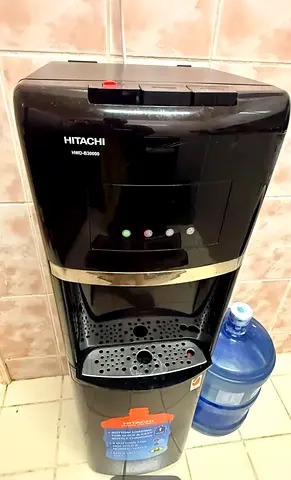 Hitachi Standing Water Dispenser/Cooler - Black, Working Condition