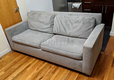 West elm two seater sofa bed with mattress