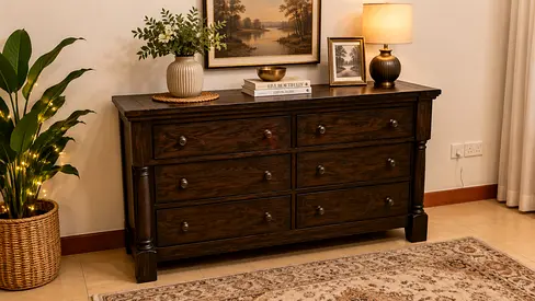 Pottery Barn Solid Wood Chest Of Drawers/ Sideboard