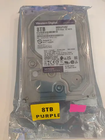 Western Digital 8TB Purple NAS HDD - Sealed (WD80PURZ)