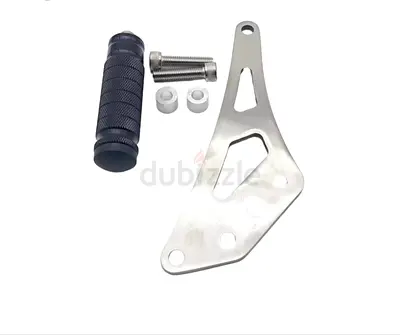Sur Ron LBX Shift Lock Kit Stunt Foot Lock Peg  Bracket - Silver / Black - New(NEED IT GONE FAST )