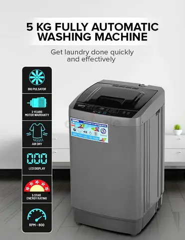 Geepas 5kg Fully Automatic Top Load Washing Machine