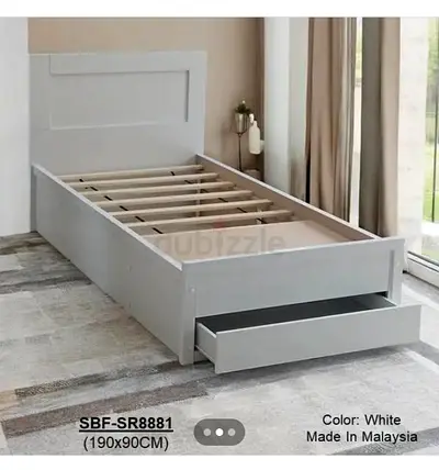 Single bed with mattress available